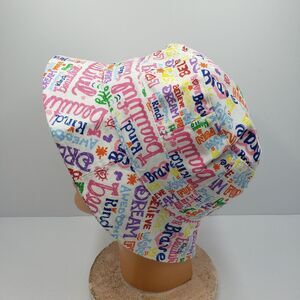 Walt Disney World Parks Youth Bucket Hat White Multicolor Word Graphics